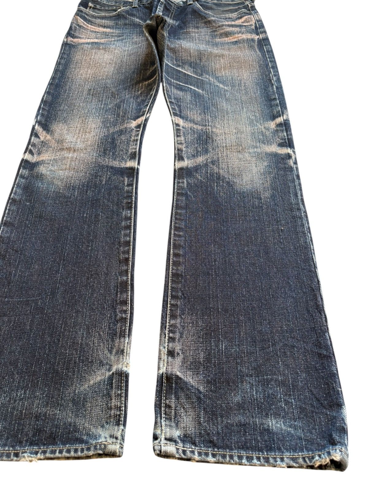 Takeo Kikuchi Vintage Takeo Kikuchi Rusty Mud Wash Distressed Bootcut Jean Size US 35 - 7 Thumbnail