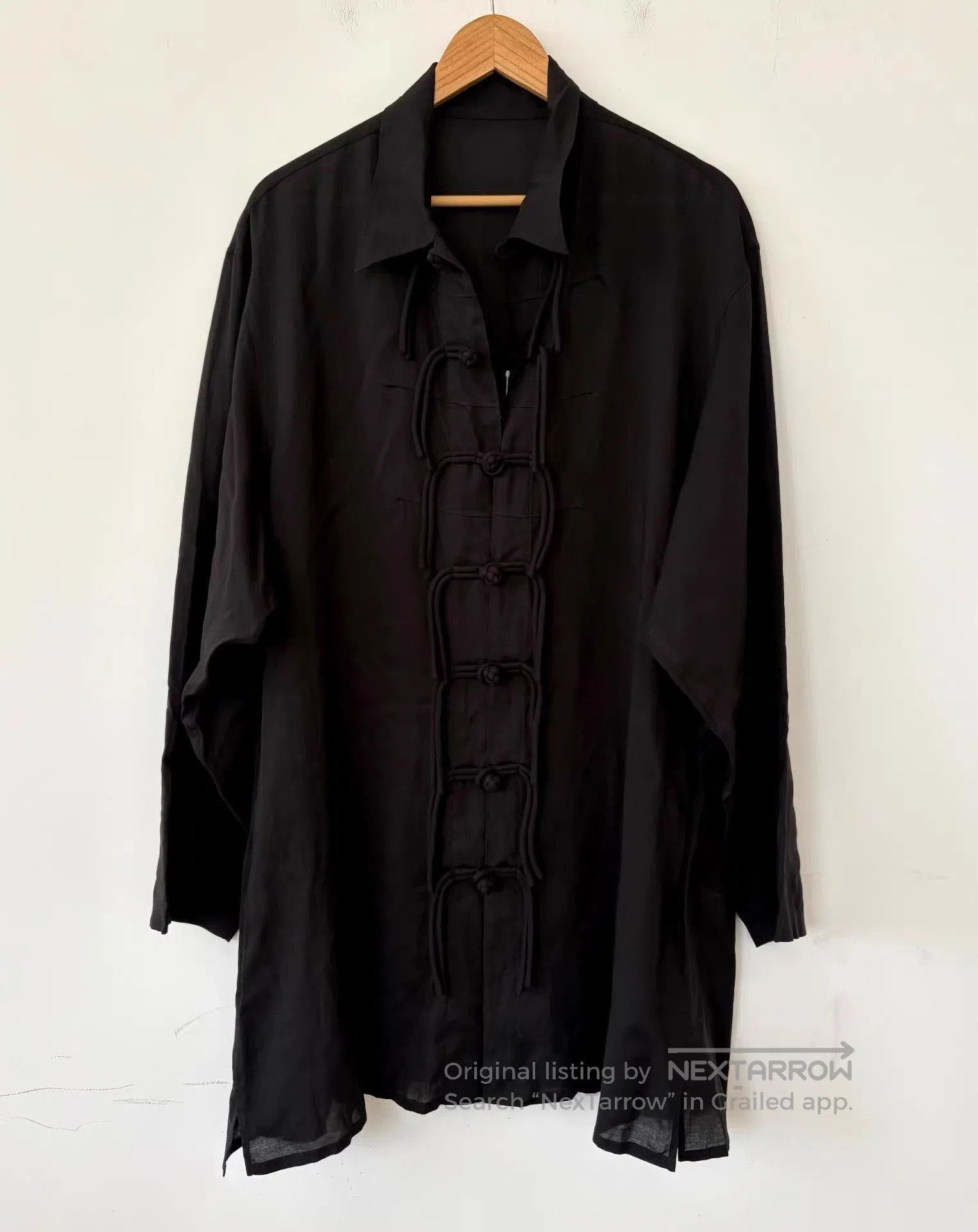 Yohji Yamamoto Black Long Sleeve Button. Size US L / EU 52-54 / 3 - 1 Thumbnail