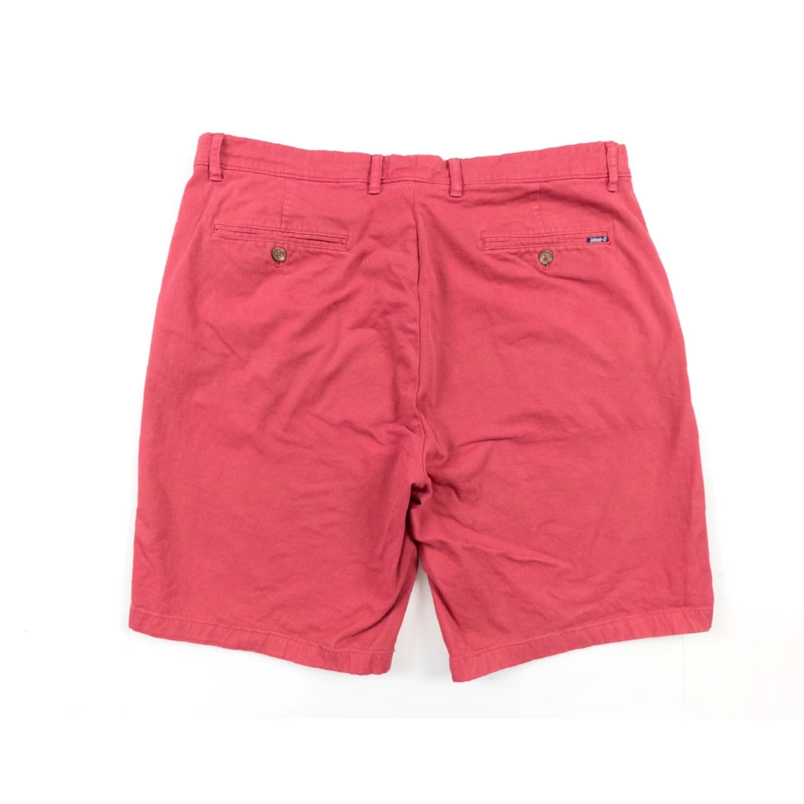 johnnie-O VINTAGE? No—Johnnie-O Men’s Stretch Chino Shorts 9" Inseam Pink 40 Regular Flat Front Casual Mens Size US 40 / EU 56 - 4 Thumbnail