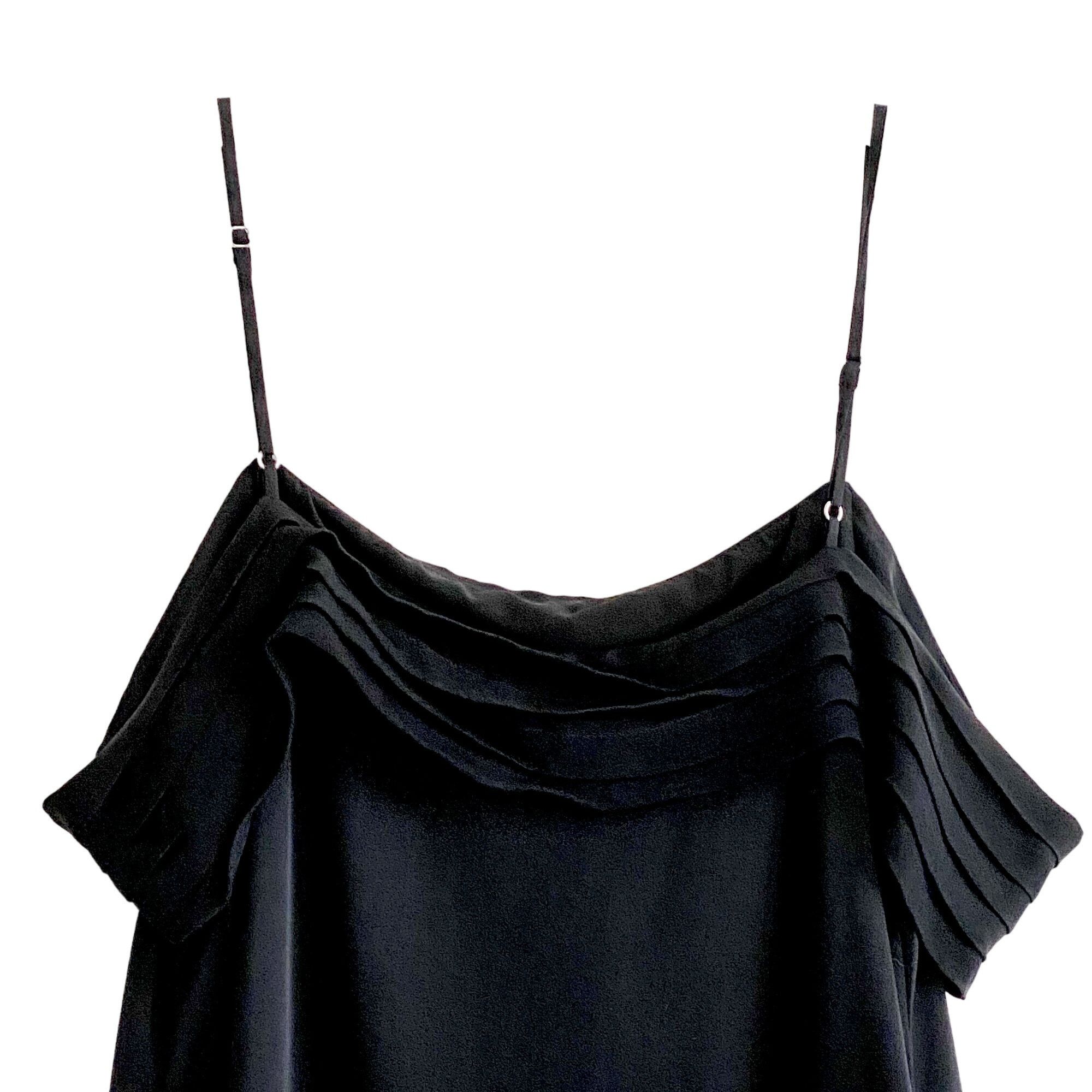 T by Alexander Wang T BY ALEXANDER WANG Black Silk Pleated Midi Dress, Size 4 Size S / US 4 / IT 40 - 5 Thumbnail