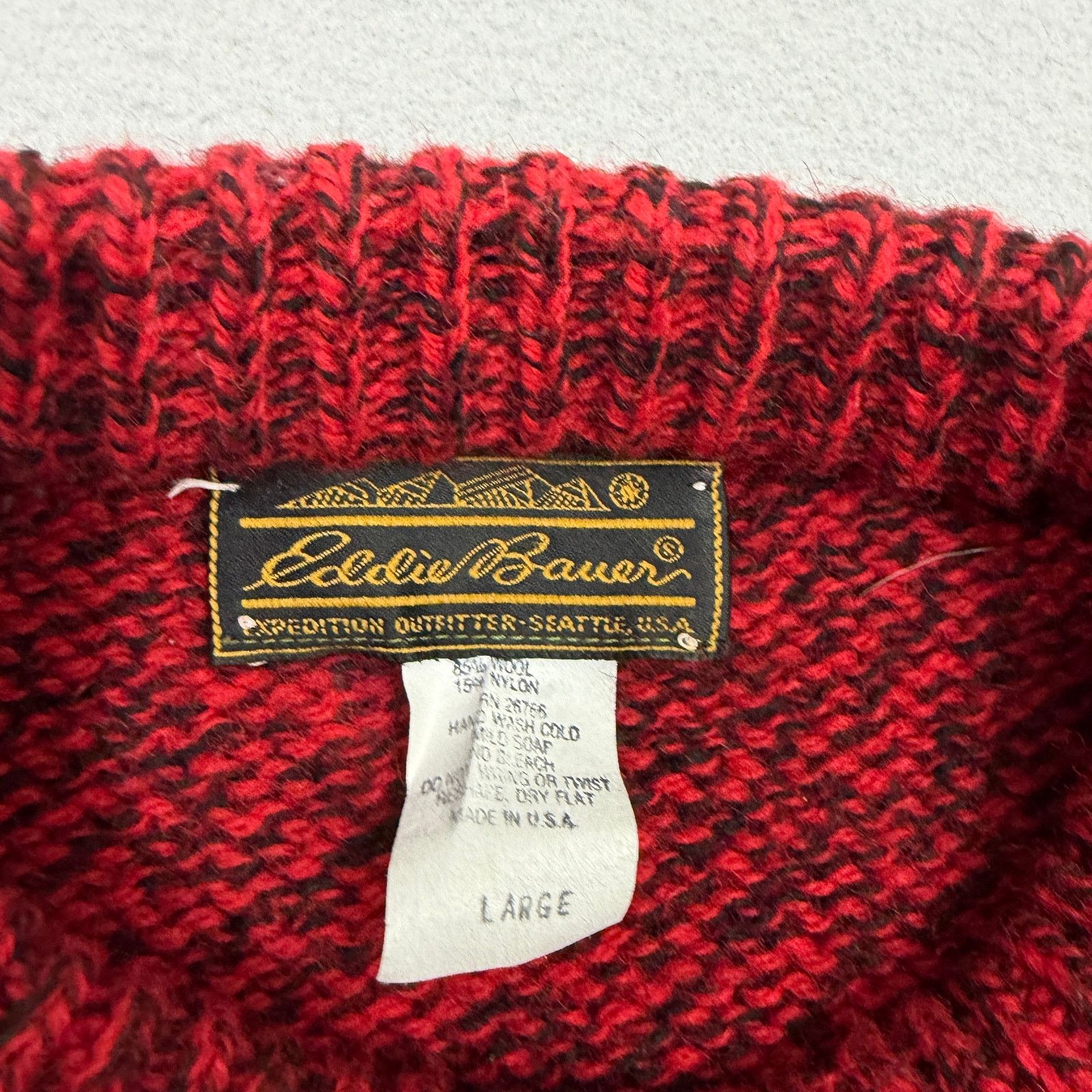 Eddie Bauer Vintage Eddie Bauer Sweater Men's Large Striped Crewneck 90s Size US L / EU 52-54 / 3 - 4 Thumbnail