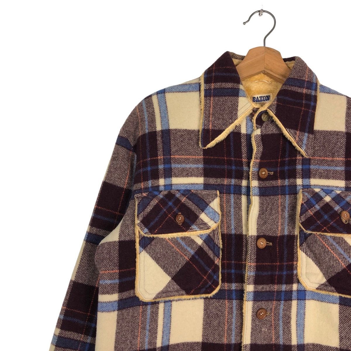 Japanese Brand 🔥Vintage Flannel Shirt Jacket Badon Tartan Design Shearing Size US M / EU 48-50 / 2 - 7 Thumbnail
