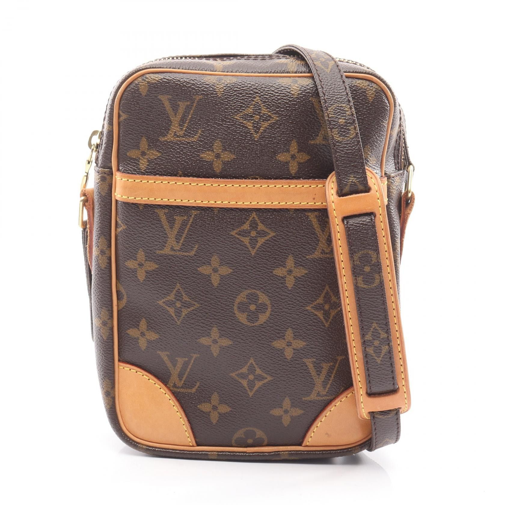 Louis Vuitton Louis Vuitton Louis Vuitton Danube Monogram Coated Canvas Shoulder Bag Textile Shoulder Bag M45266 DUTY FREE for USA Size ONE SIZE - 1 Thumbnail