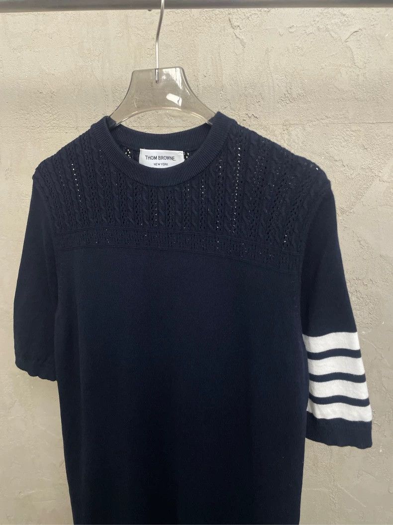 Thom Browne Thom Browne Dark blue show puppy series long knitted short Size XS / US 0-2 / IT 36-38 - 3 Thumbnail