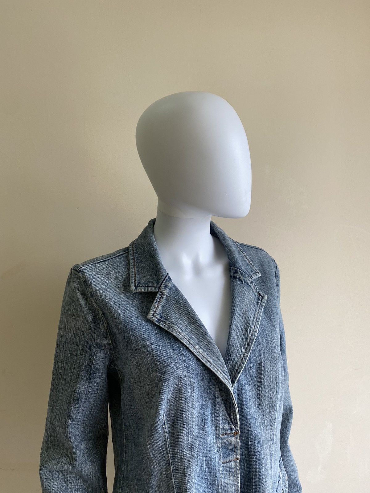 W&LT Vintage 90s W&L.T Walter Van Beirendonck Blue Denim Jacket Size S / US 4 / IT 40 - 3 Thumbnail