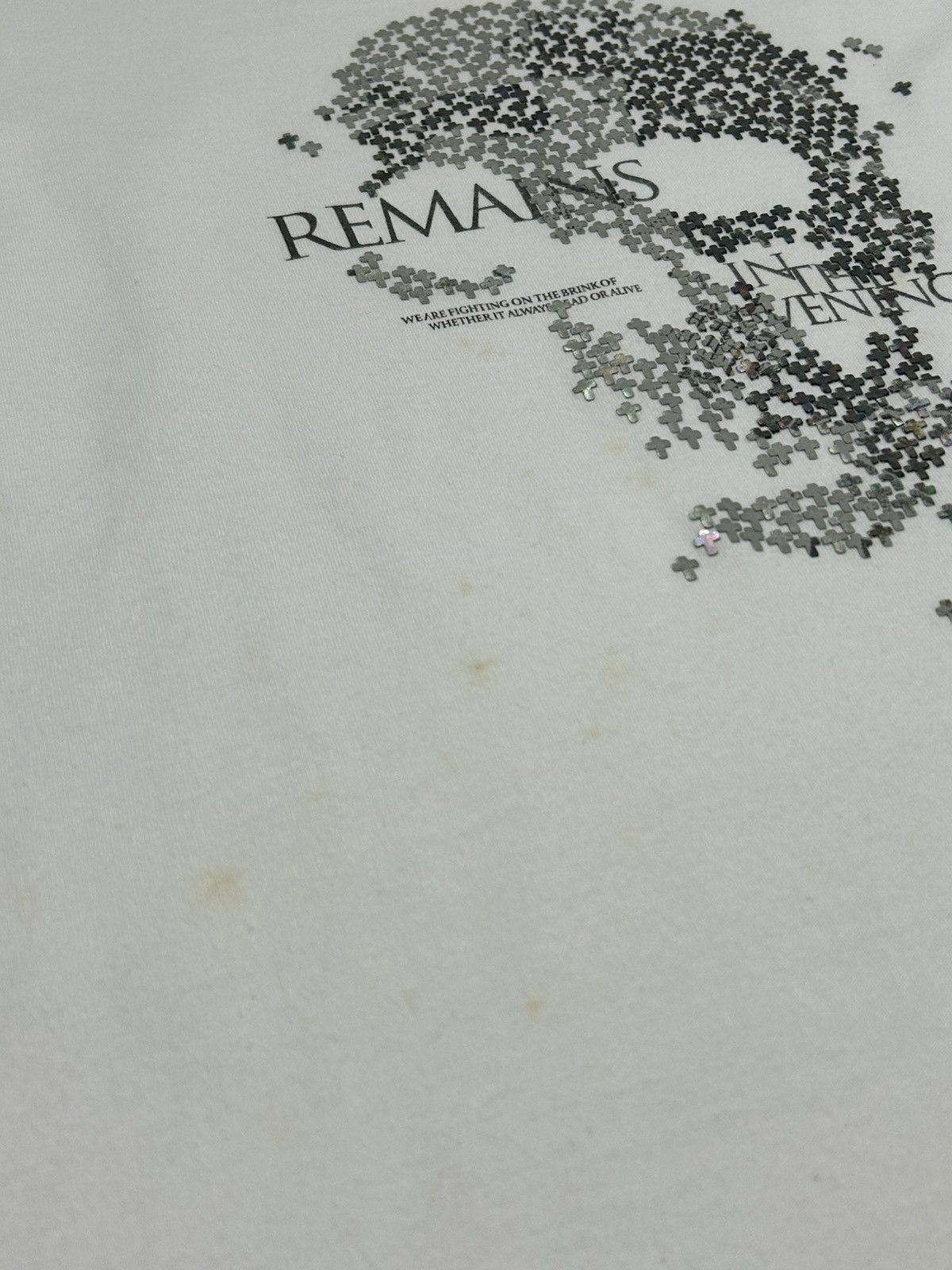 Designer × Japanese Brand Studded Elegance – White Long Sleeve with Rhinestone Skull Size US S / EU 44-46 / 1 - 6 Thumbnail