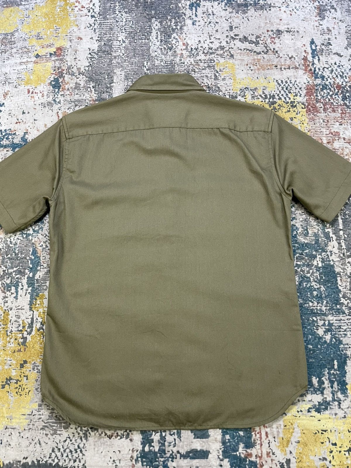 Smith's American Smith’s American Olive Green Twill Work Shirt Size US M / EU 48-50 / 2 - 7 Thumbnail