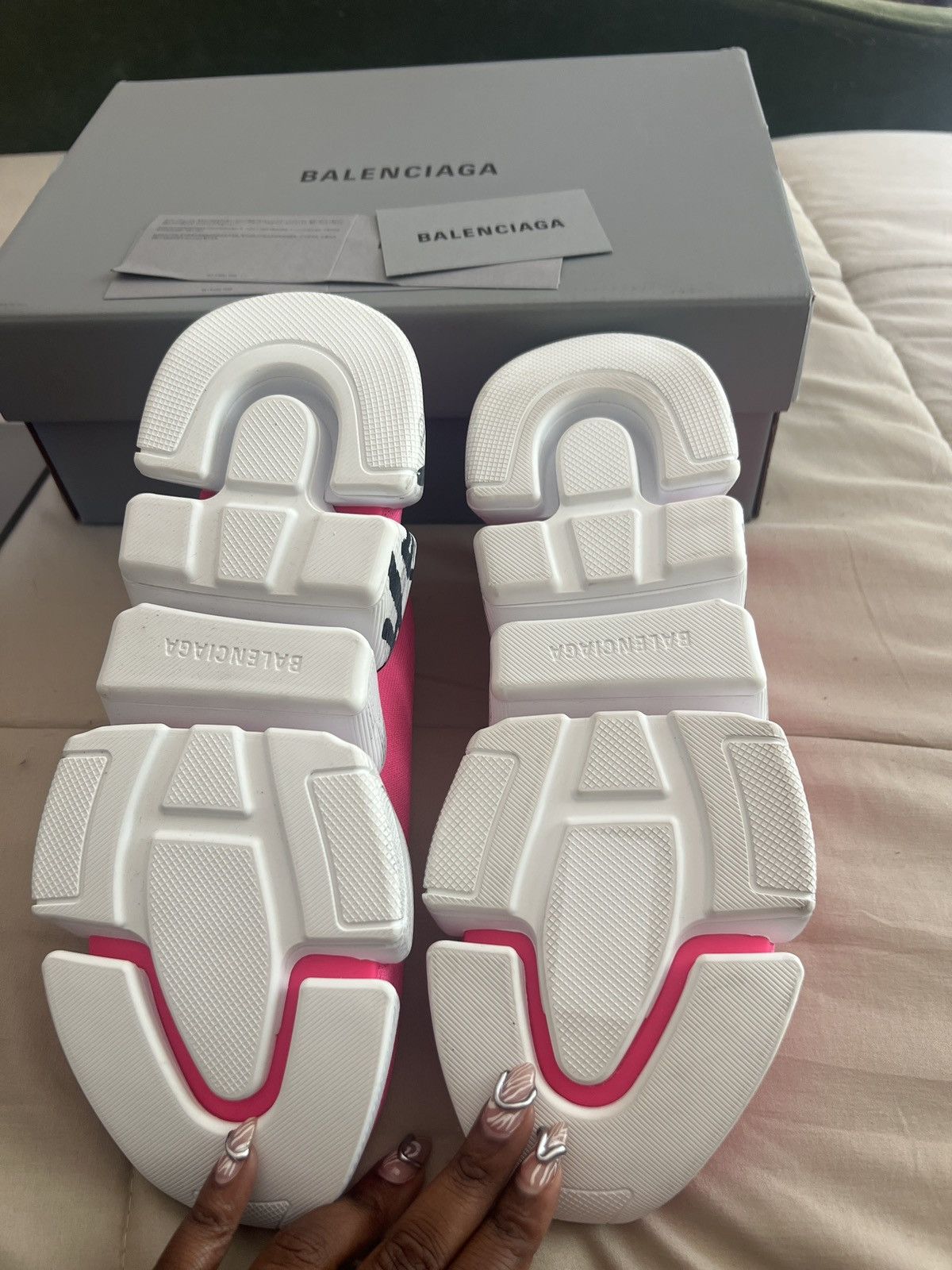 Balenciaga Balenciaga Speed 2.0 Graffiti-Printed Sock Sneaker Size US 11 / IT 41 - 4 Thumbnail