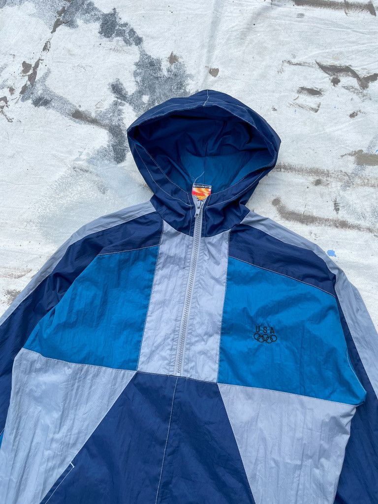 JCPenney × USA Olympics × Vintage Vintage JCPenney Team USA Olympic 1/2 Zip Anorak- 1990s Size US M / EU 48-50 / 2 - 2 Thumbnail