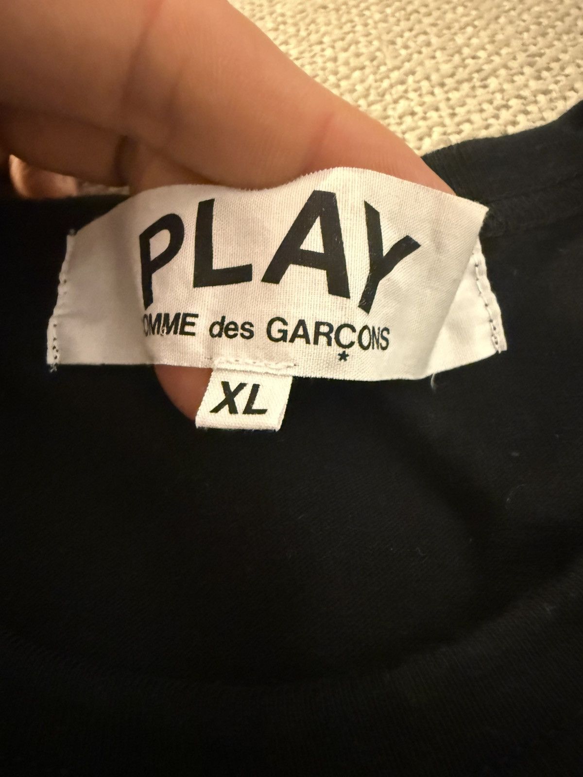 Comme des Garcons PLAY Comme des Garçons PLAY Red Heart Tee — Black, XL Size US XL / EU 56 / 4 - 3 Thumbnail