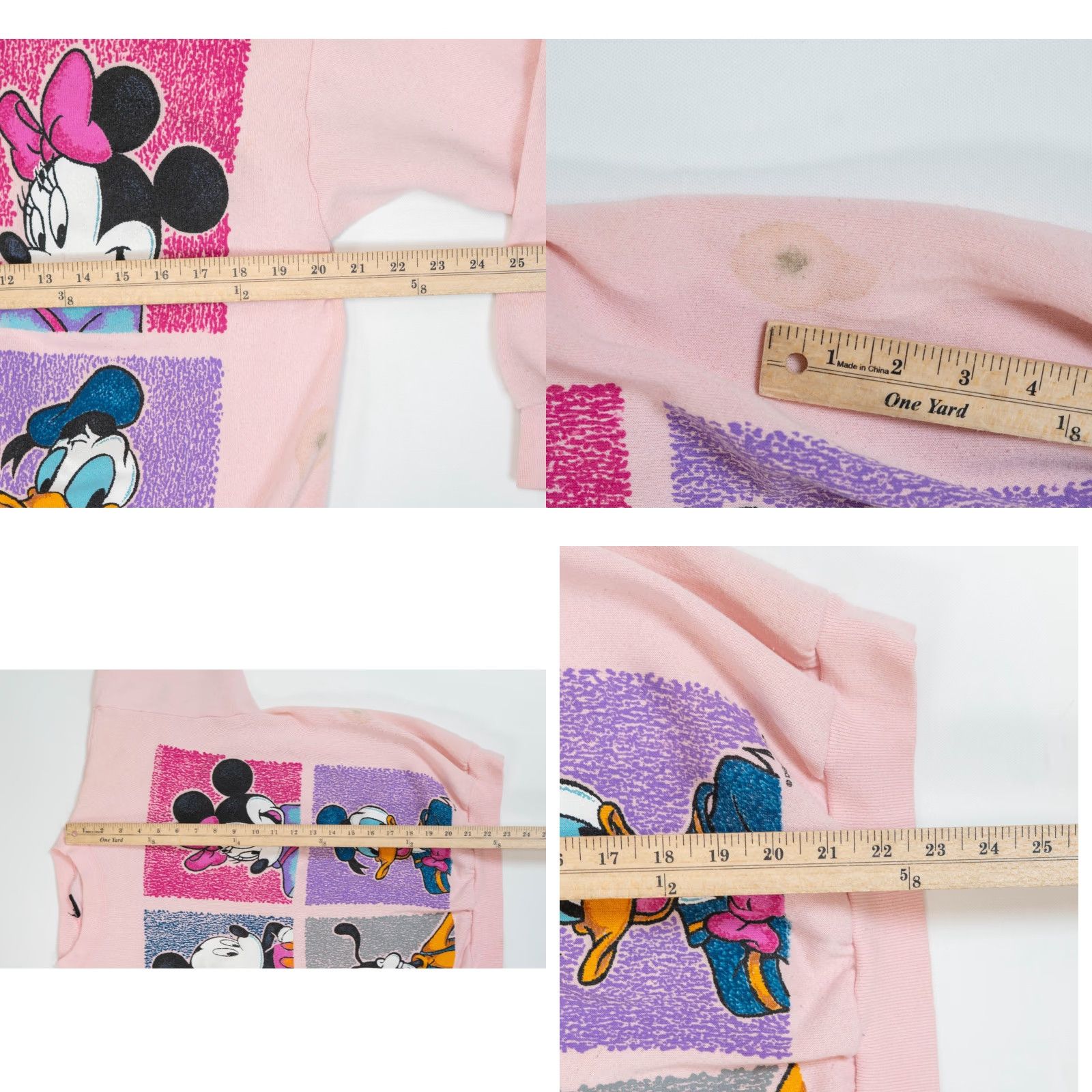 Disney VINTAGE Disney Sweatshirt Crewneck Mickey Mouse Minnie Distressed 90s Crewneck Unisex Adults Large Pink Graphic Print Logo Pullover Sweatshirt Size ONE SIZE - 9 Thumbnail