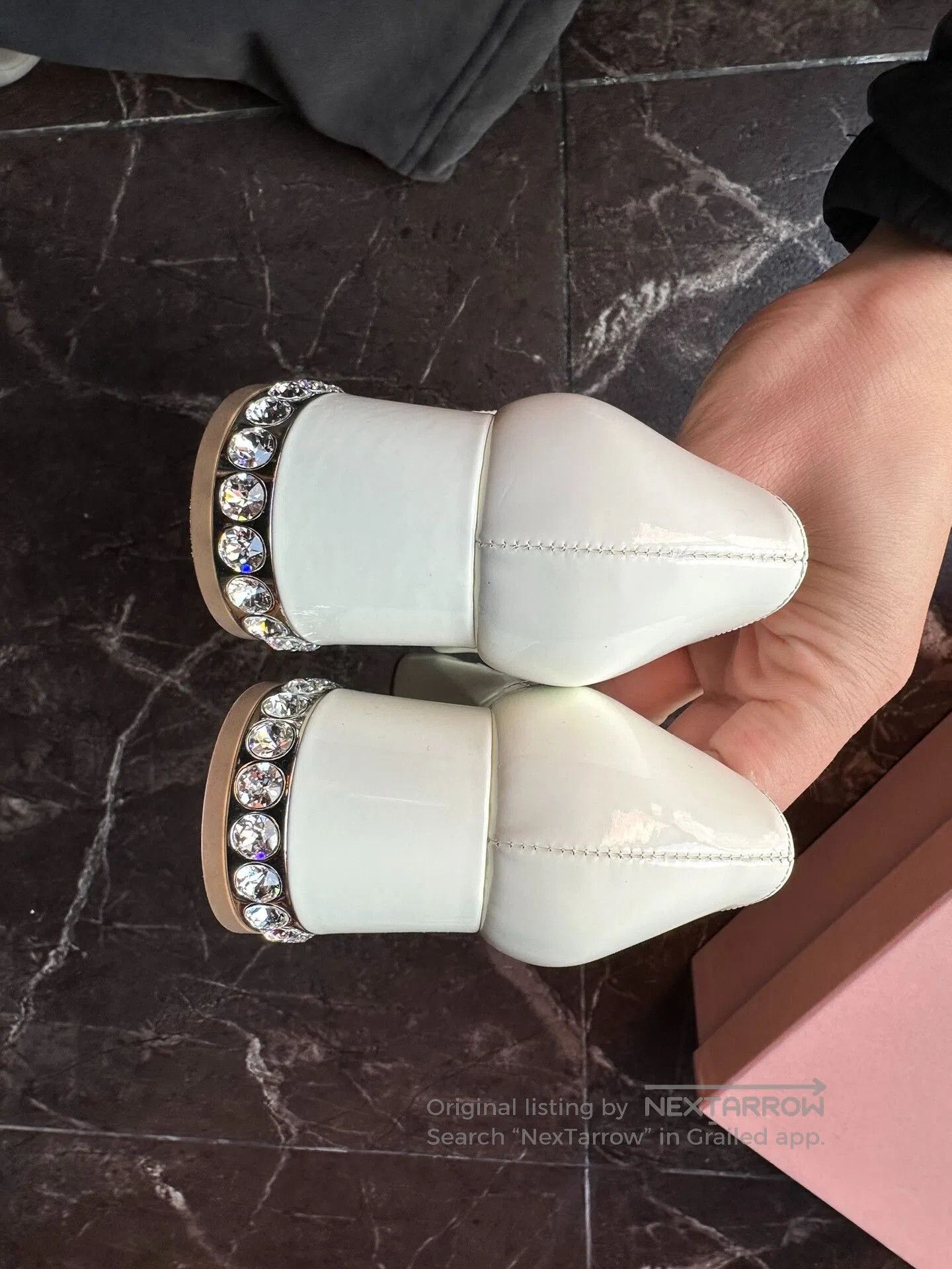 Miu Miu Miu Miu Beige Mary Jane Leather Shoes. Size US 4 / IT 34 - 5 Thumbnail