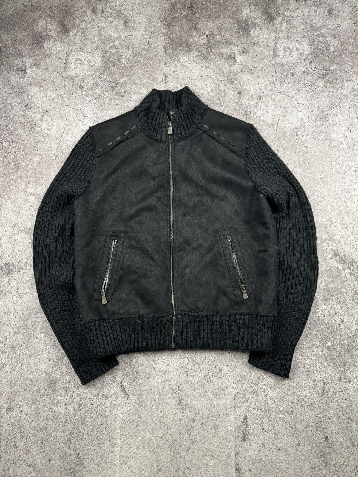 20471120 × Seditionaries VINTAGE Y2K AVANT GARDE PUNK KNITTED OPIUM JACKET RICK STYLE Size US S / EU 44-46 / 1 - 2 Thumbnail