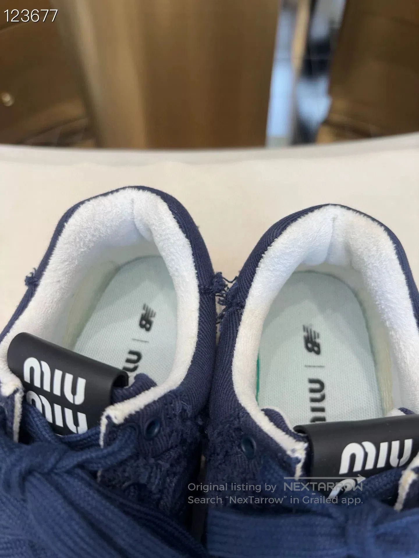 Miu Miu New Balance x Denim Sneakers. Size US 5 / IT 35 - 4 Thumbnail