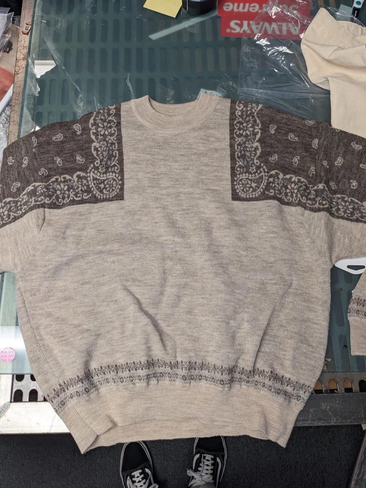 Kapital Kapital 12G Wool Bandana Crew Sweater Brown Size 1 Size US S / EU 44-46 / 1 - 4 Thumbnail