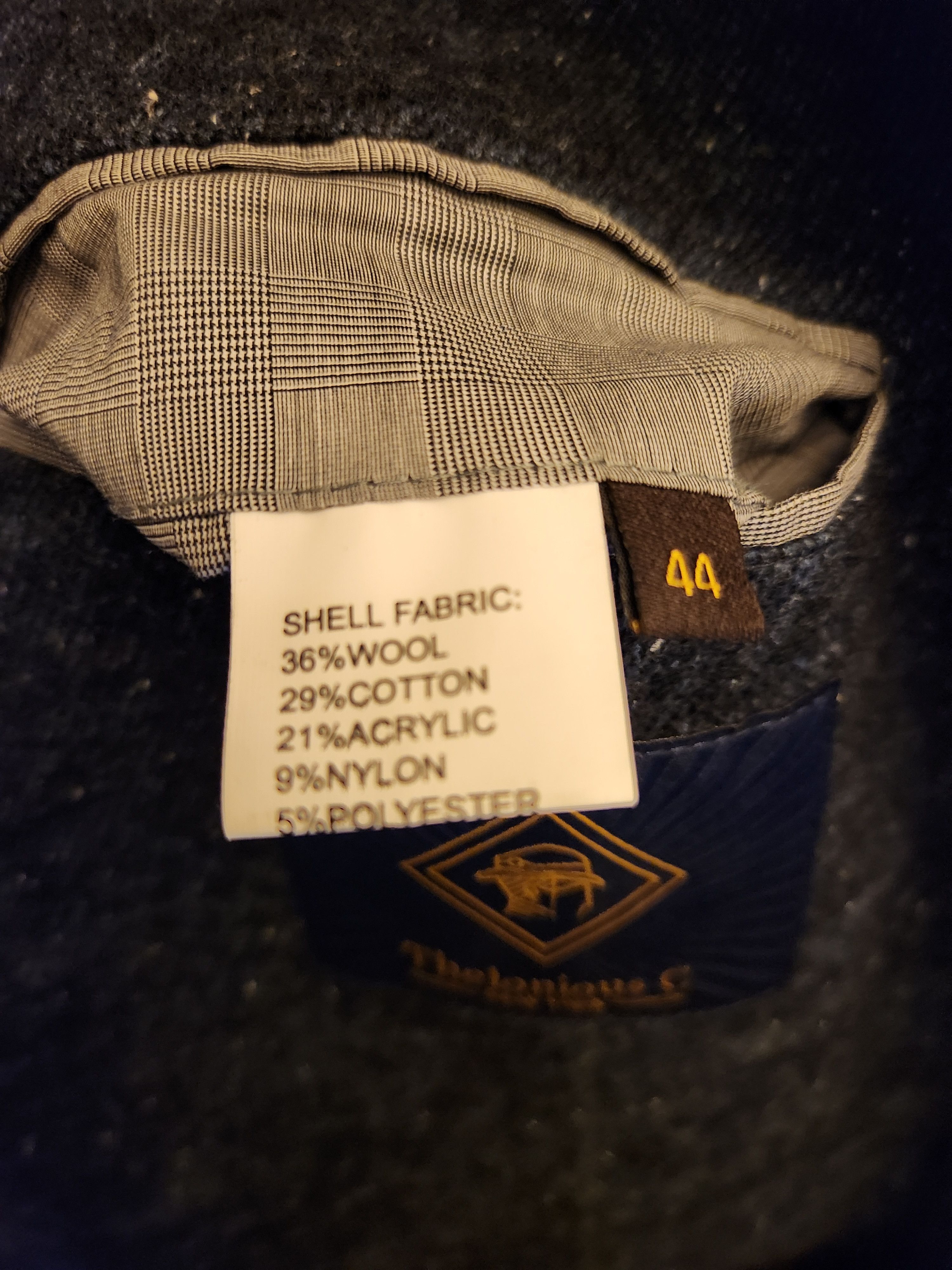 Other NWOT Thelonious C Wool Blend Blue Tweed Blazer Size 44S - 4 Thumbnail