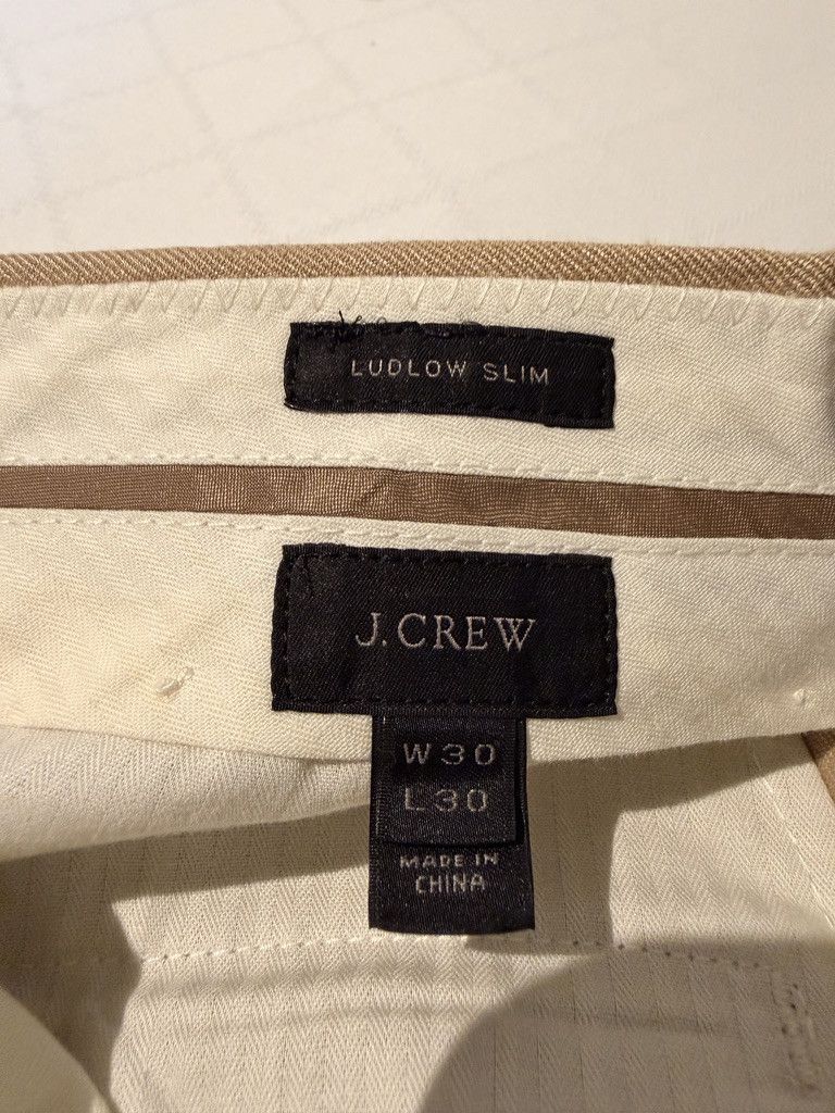 J.Crew J. Crew Linen Tuxedo Pants Size US 30 / EU 46 - 4 Thumbnail