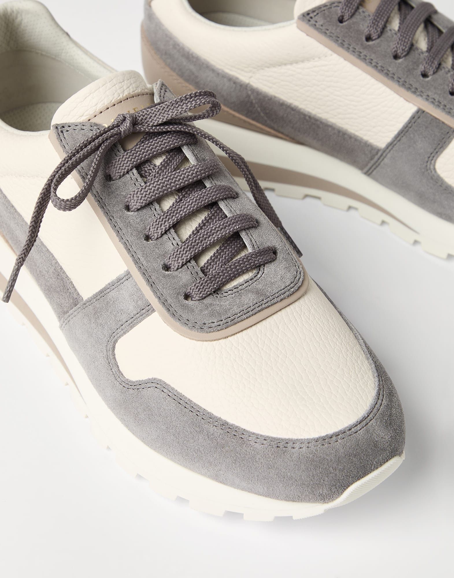 Brunello Cucinelli o1la1rc1a0326 Washed Suede Runners Sneakers in Multicolor Size US 9 / EU 42 - 3 Thumbnail