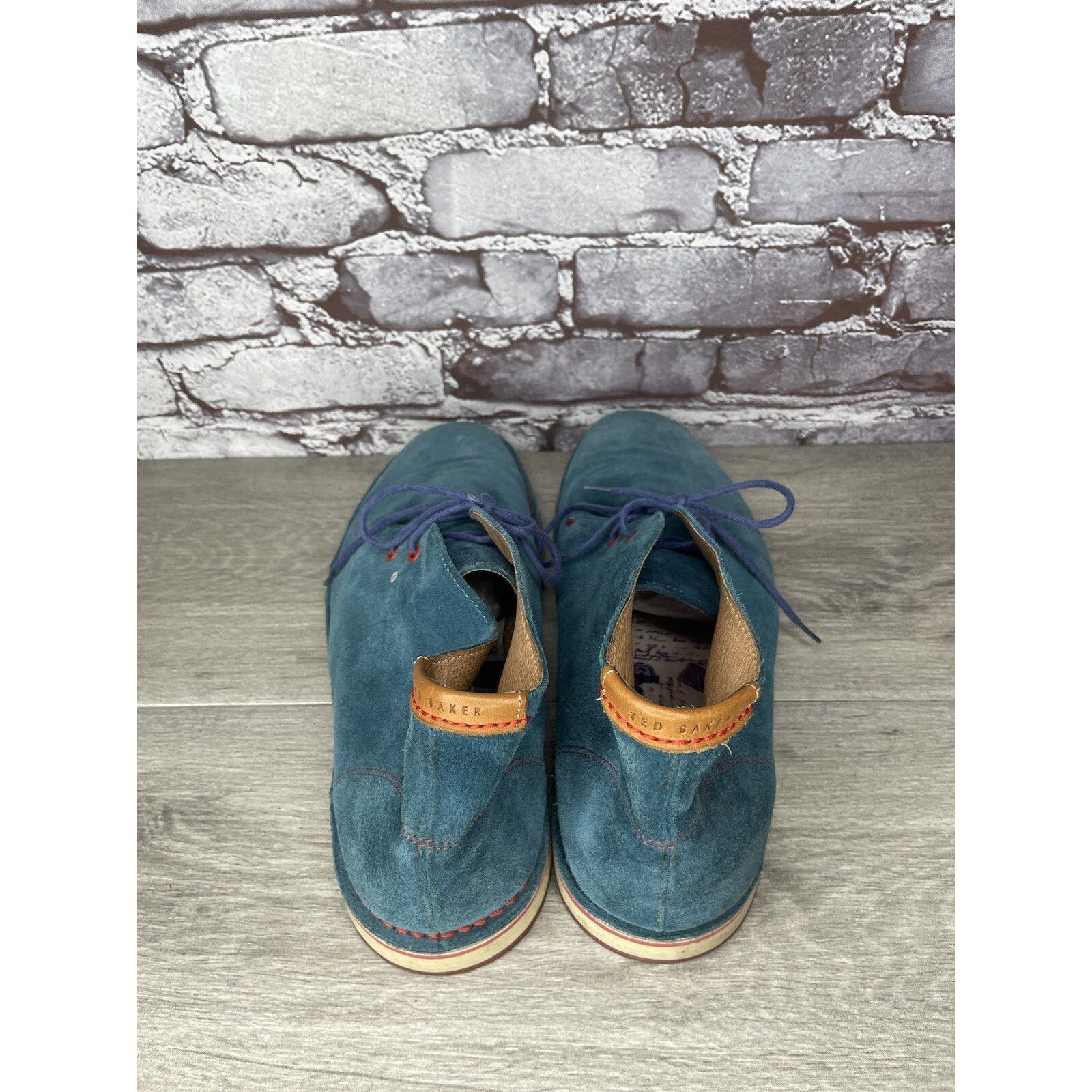 Ted Baker Ted Baker London Blue Suede Leather Lace Ankle Chukka Boots Size US 11 / EU 44 - 20 Thumbnail