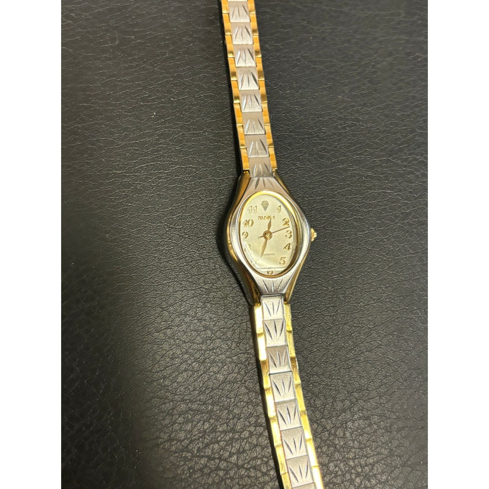 Elgin National Watch Company Vintage Elgin 2-Tone Women’s Watch! New Battery! Size ONE SIZE - 9 Thumbnail