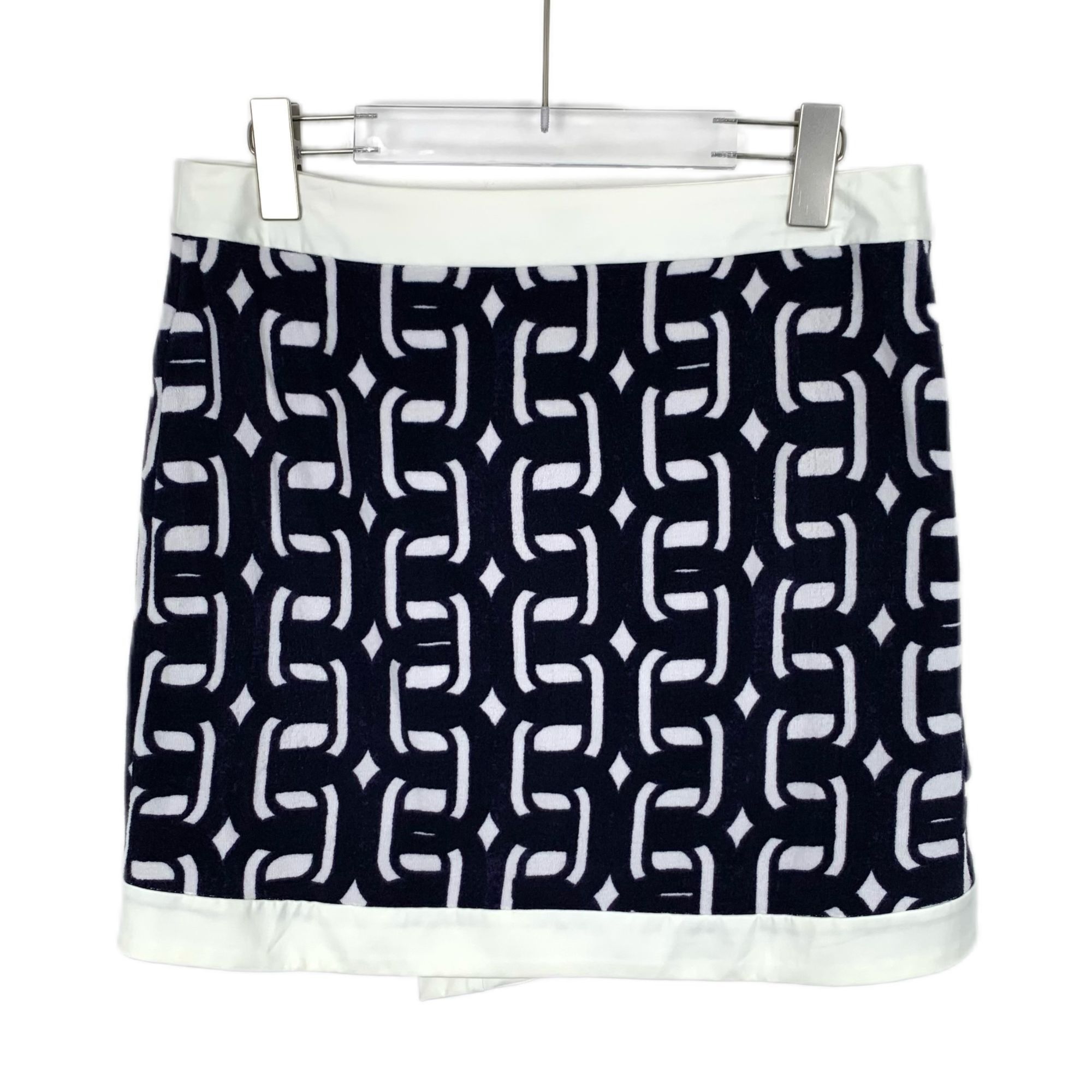Hermes Hermès Multicolor Graphic Print Cotton Knit Mini Skirt (Size Size 38" / US 16 / IT 52 - 7 Thumbnail