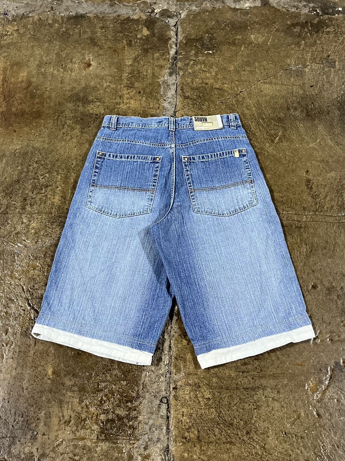 JNCO × Southpole × Vintage Crazy Y2K Southpole Baggy Jorts Faded Grunge Skater Shorts Size US 34 / EU 50 - 1 Thumbnail