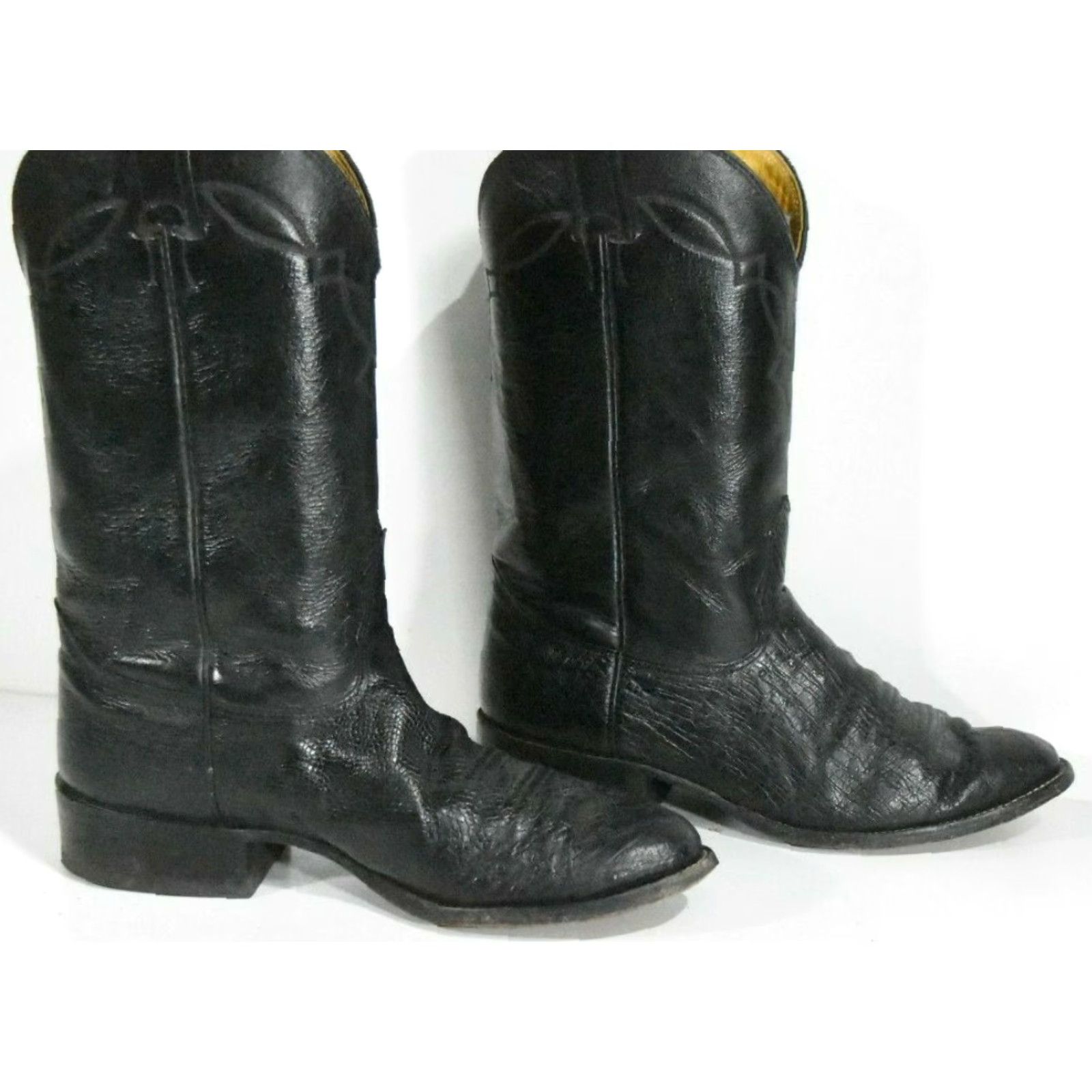 Vintage VINTAGE Nocona Boots Mens 8.5 D Ostrich Round Toe Western Classic Cowboy Boots Size US 9 / EU 42 - 6 Thumbnail