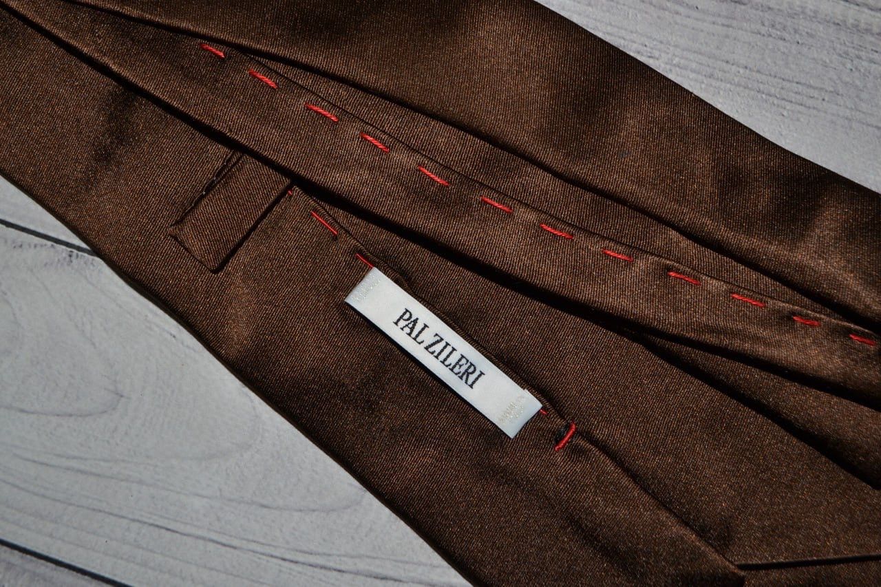 Pal Zileri Pal Zileri Brown Silk Tie Size ONE SIZE - 6 Thumbnail