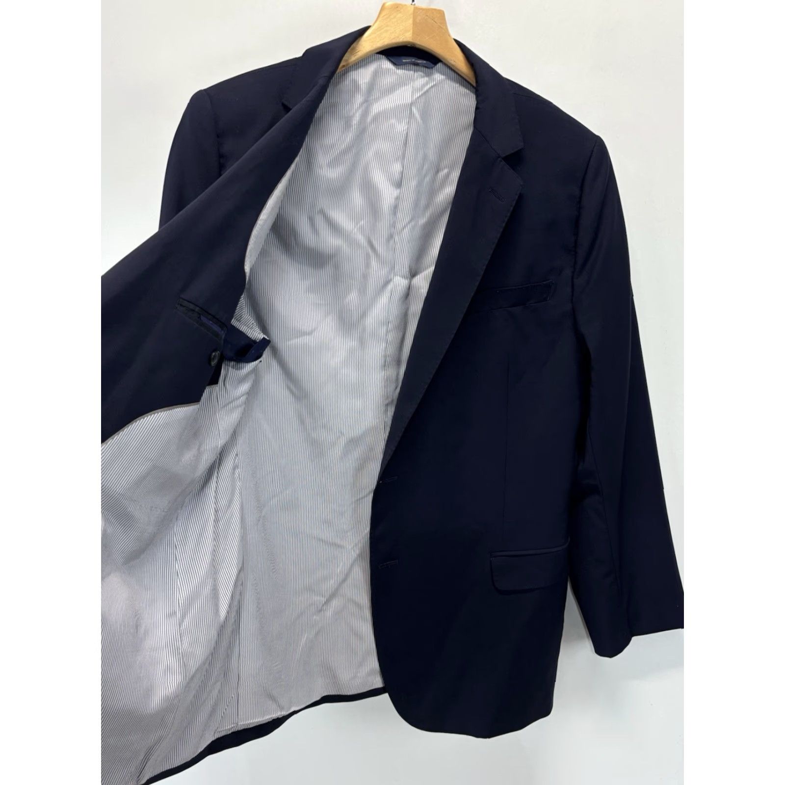 Brooks Brothers Brooks Brothers Sport Coat Blazer Mens 46R Navy Explorer Madison Fit Two Button Size 46R - 5 Thumbnail