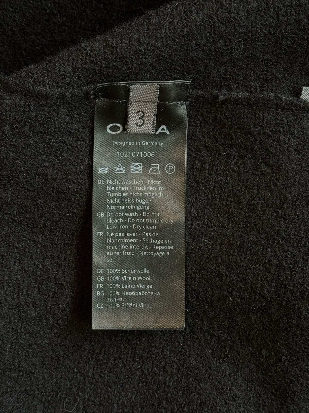 Designer × OSKA Oska avant garde 100% wool hooded zip coat jacket Size M / US 6-8 / IT 42-44 - 8 Thumbnail