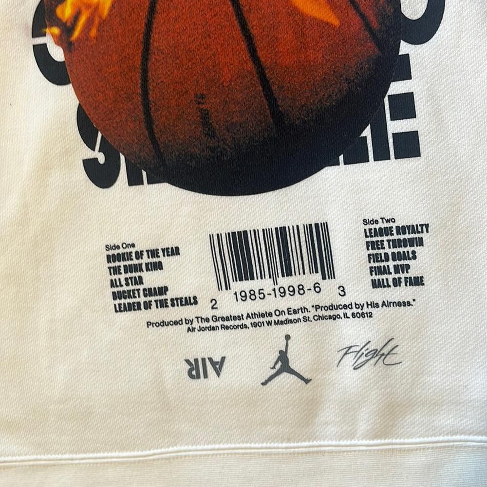 Designer Nike Air Jordan AJ 4 Legacy Pullover White Hoodie Sample Size US M / EU 48-50 / 2 - 3 Thumbnail