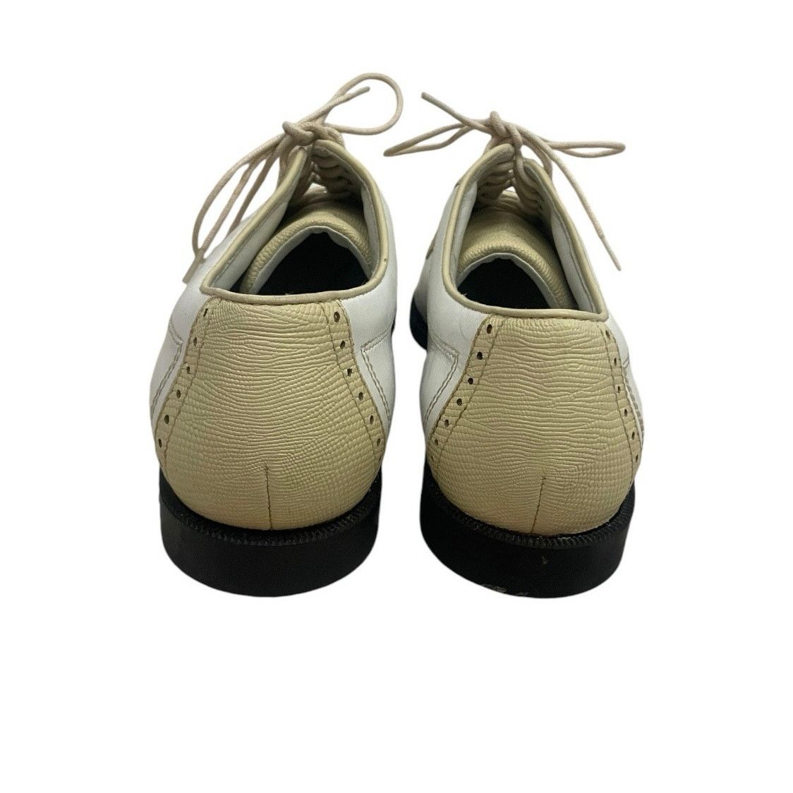 Cutter & Buck Cutter & Buck Leather White and Cream Lace Up Golf Shoes Size US 9.5 / IT 39.5 - 7 Thumbnail