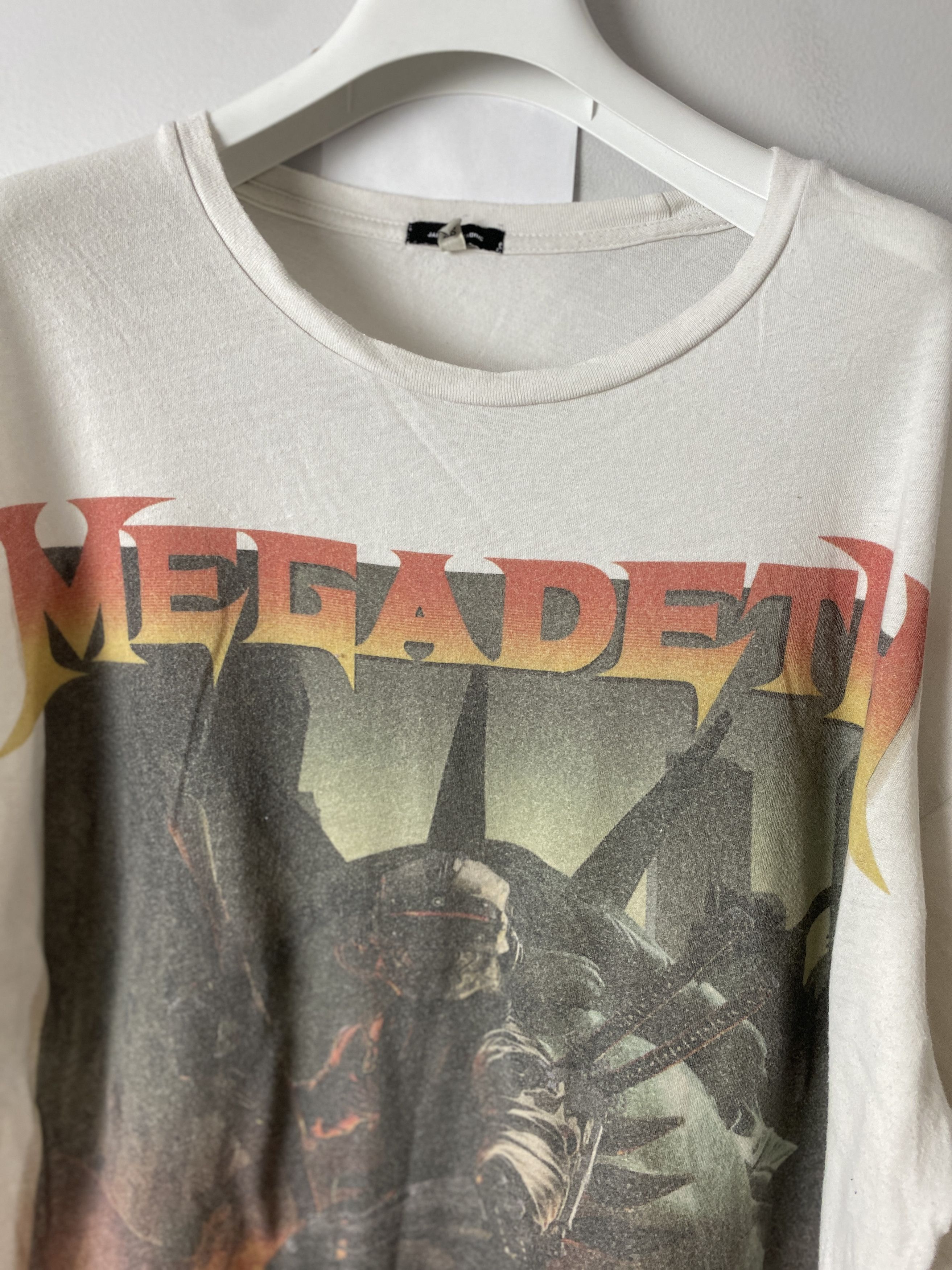 Japanese Brand × Megadeth Megadeth Japanese Fabric printed t-shirt tee Size US XS / EU 42 / 0 - 2 Thumbnail