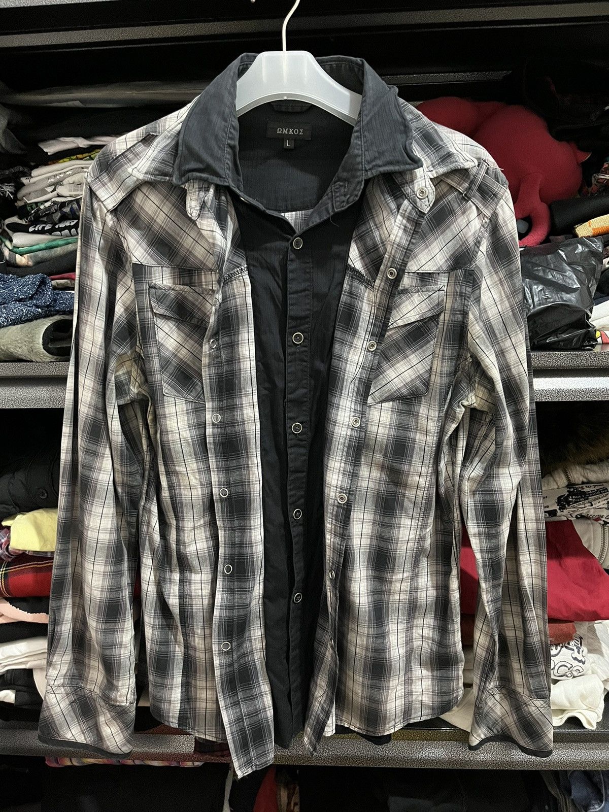 Hysteric Glamour 🖤BLACKDAY🖤Omke double layer shirt Size US M / EU 48-50 / 2 - 1 Thumbnail