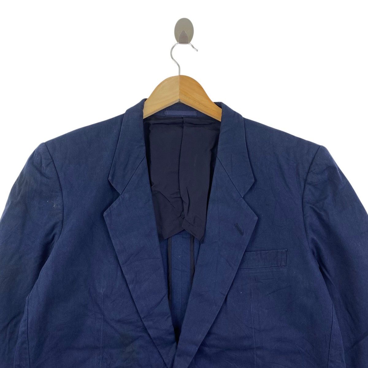 Comme des Garcons COMME Des GARCONS Homme Blazer Jacket Linen Indigo Size US S / EU 44-46 / 1 - 2 Thumbnail