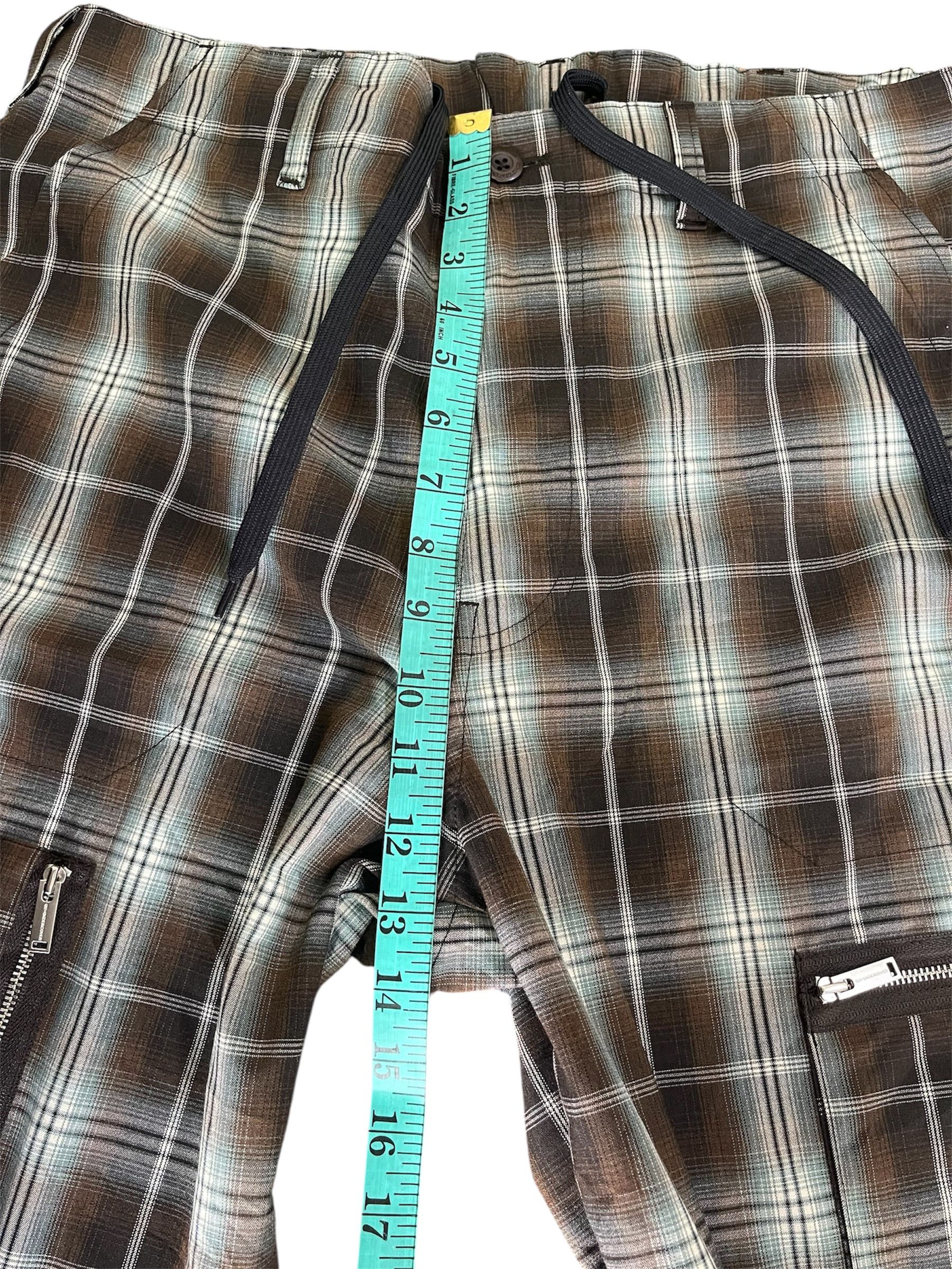 GU × Undercover Gu x undercover Multipocket Zipper Plaid Baggy Pant Size US 35 - 11 Thumbnail