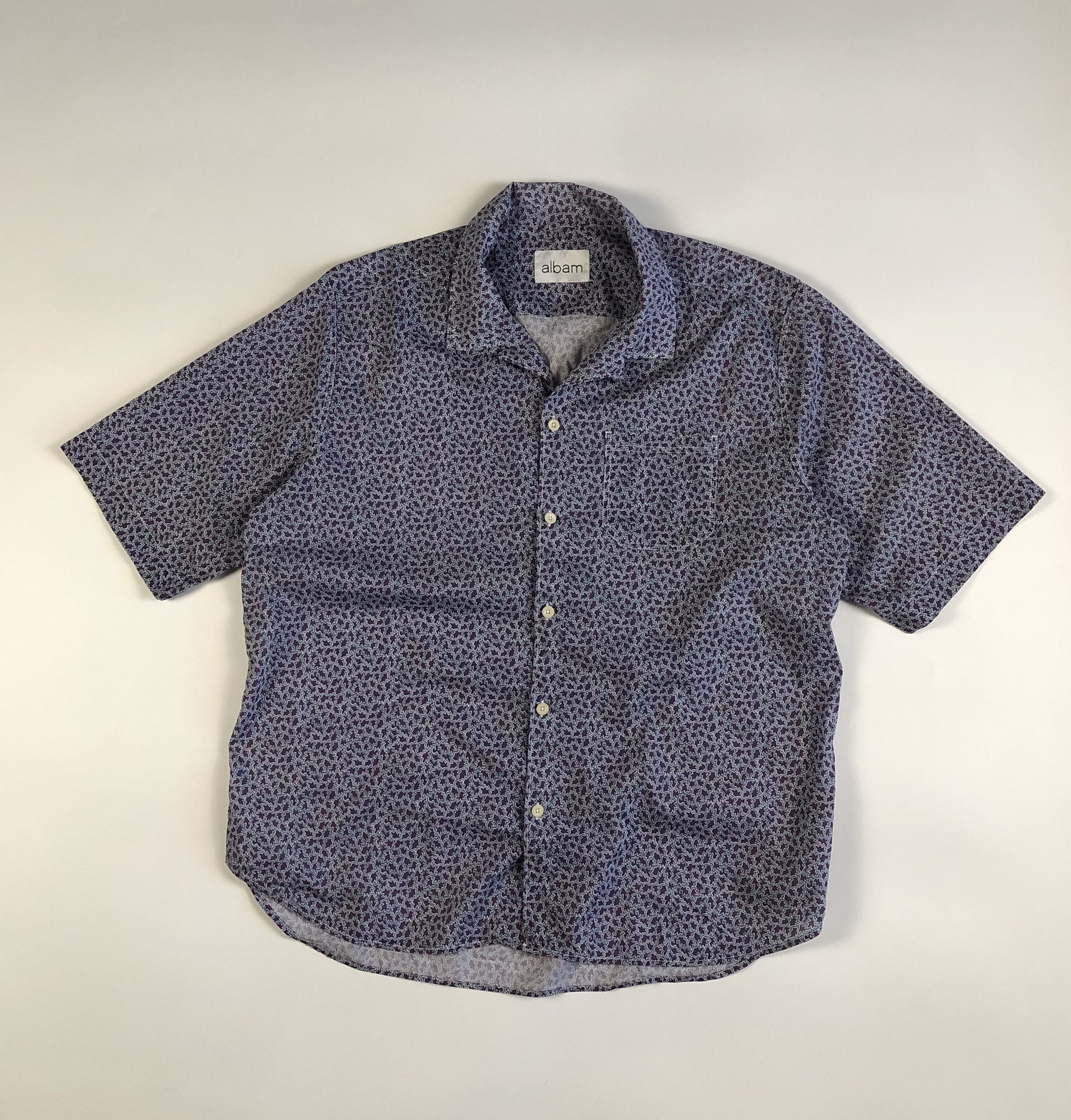 Albam Albam Short Sleeve Button Up Cotton Shirt Size US XL / EU 56 / 4 - 4 Thumbnail