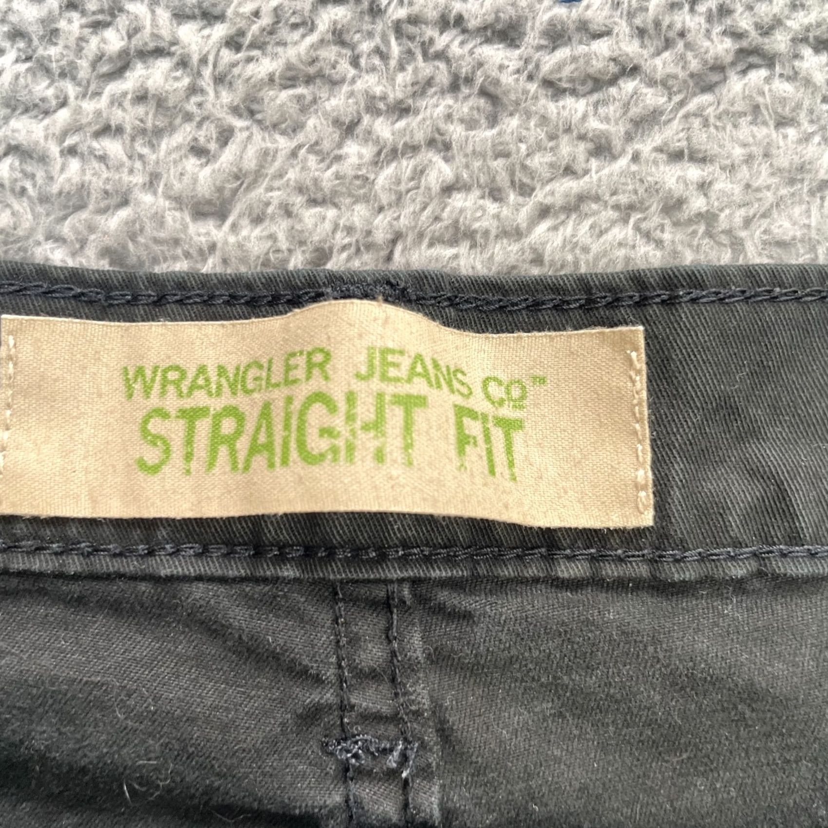 Wrangler VINTAGE Wrangler Pants Mens 40x30 Black Chino Cotton Stretch Straight Fit Dark Wash Size US 40 / EU 56 - 3 Thumbnail