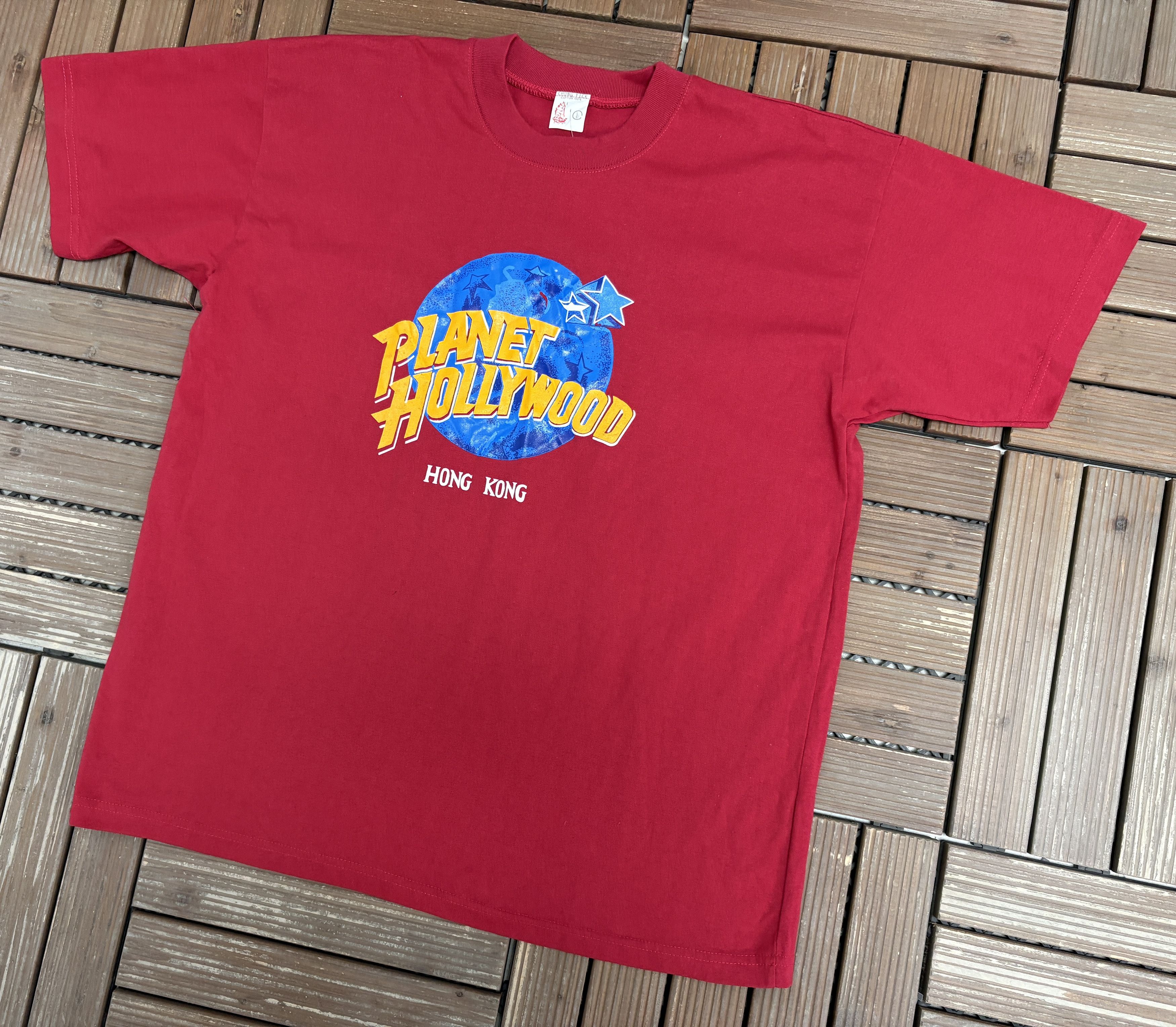 Vintage Planet Hollywood Hong Kong Vintage T-Shirt Size US L / EU 52-54 / 3 - 3 Thumbnail