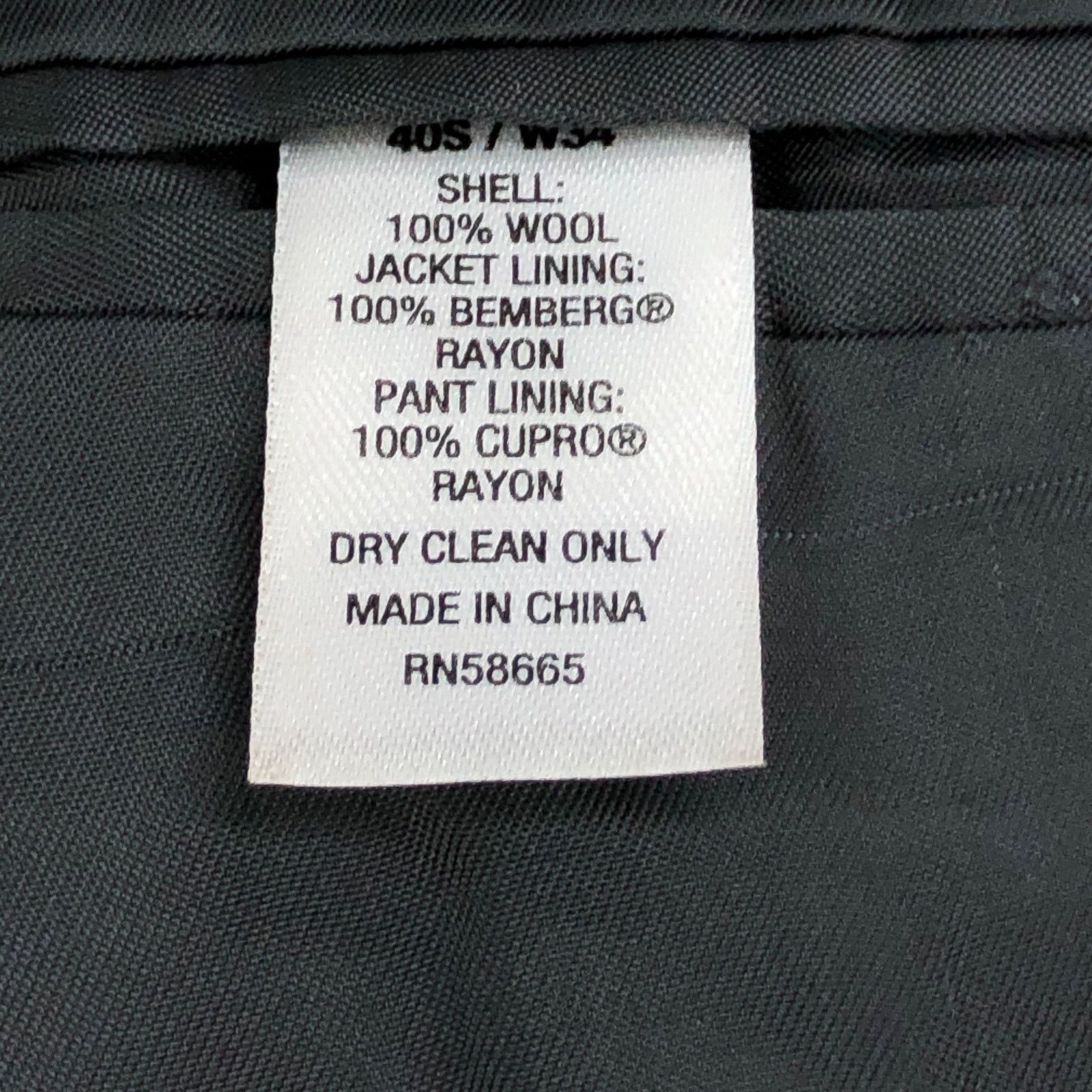 Nordstrom John W Nordstrom Size 42S Sport Coat 2 Button Charcoal Gray Size 42S - 17 Thumbnail