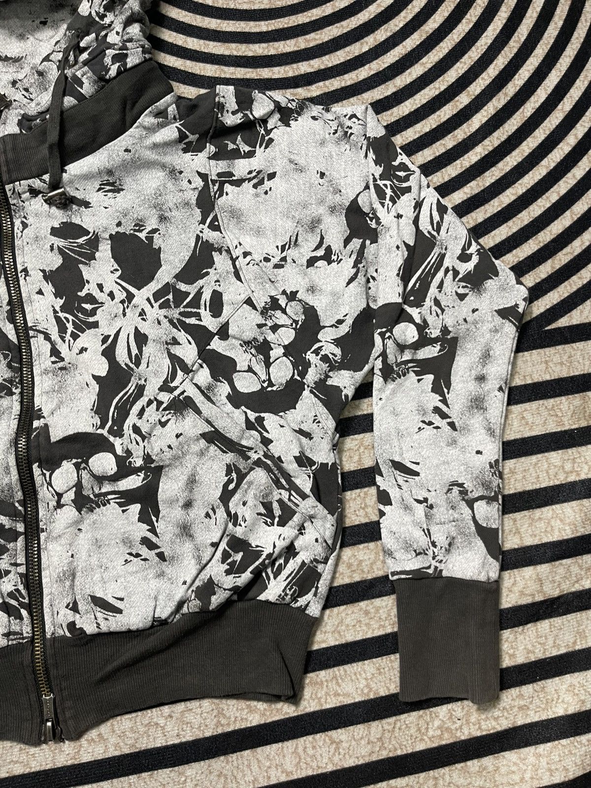 Seditionaries 00s HEAVEN AND EARTH DYE SKULL OVP BONO SERIES ZIPPER HOODIE Size US M / EU 48-50 / 2 - 5 Thumbnail