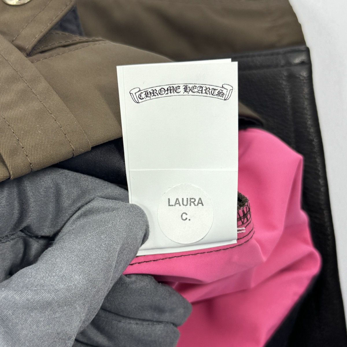 Chrome Hearts 1/1 CARPENTER NYLON LEATHER SHORTS PINK CROSS (RARE) Size US 33 - 16 Thumbnail