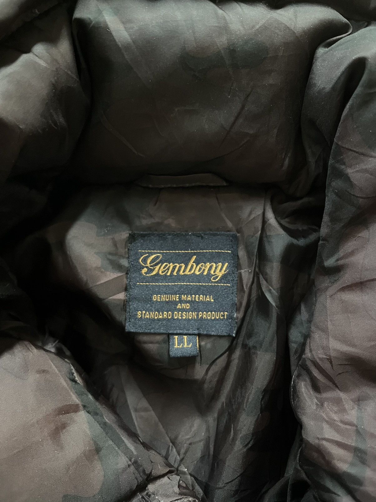 Japanese Brand Vintage Gembony Puffer Army Camo Hooded Jacket Size US L / EU 52-54 / 3 - 5 Thumbnail