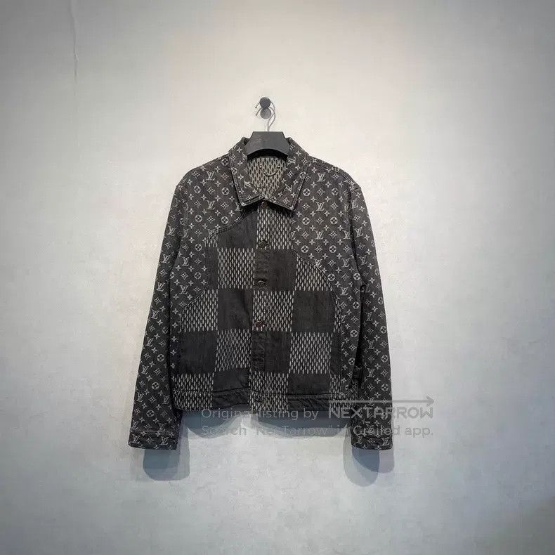 Louis Vuitton Louis Vuitton Nigo co-branded presbyopic full logo denim j Size US XL / EU 56 / 4 - 1 Thumbnail