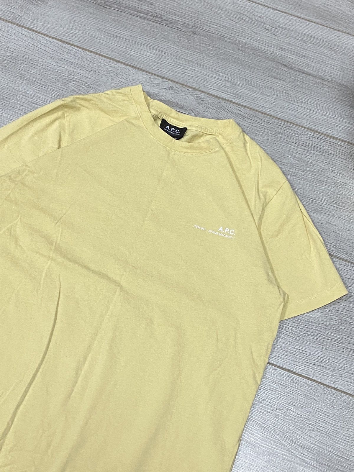 A.P.C. APC Rue Madam Paris basic t-shirt small logo Size US L / EU 52-54 / 3 - 4 Thumbnail