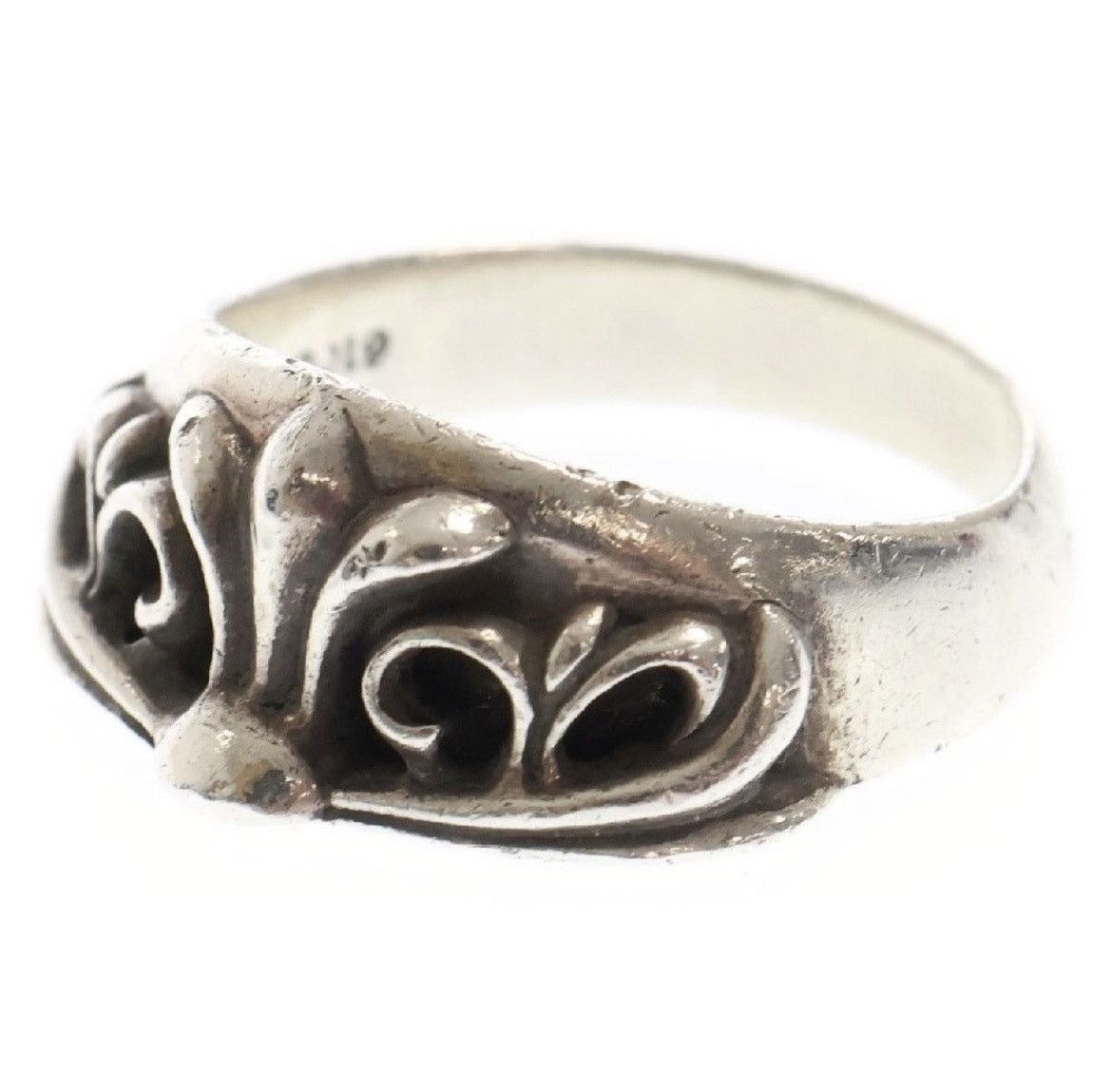 CHROME HEARTS HALF CLASSIC KEEPER RING SILVER