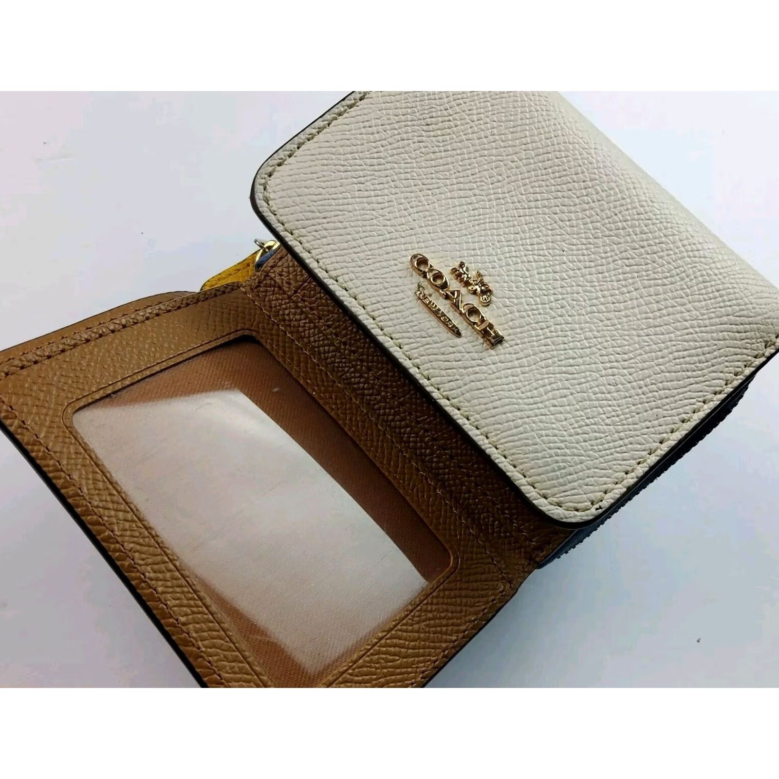 Coach Coach Wallet Trifold Leather Small Two Tone Multicolor Women’s Size ONE SIZE - 5 Thumbnail