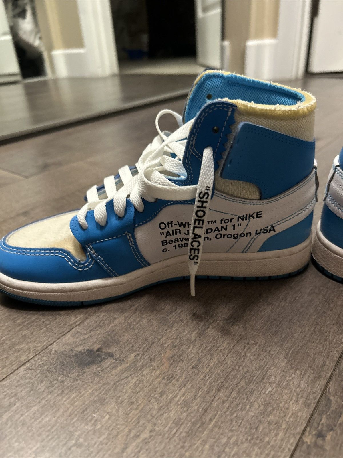 Nike × Off-White Size 6 - Jordan 1 Retro OG x Off-White High UNC Size US 6 / EU 39 - 15 Thumbnail