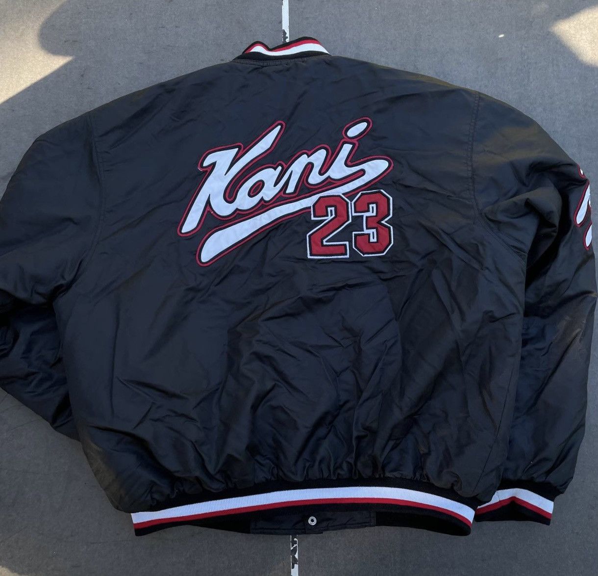 Karl Kani × Vintage Karl Kani Vintage #23 Brooklyn NY Bomber Jacket Size US XXL / EU 58 / 5 - 9 Thumbnail