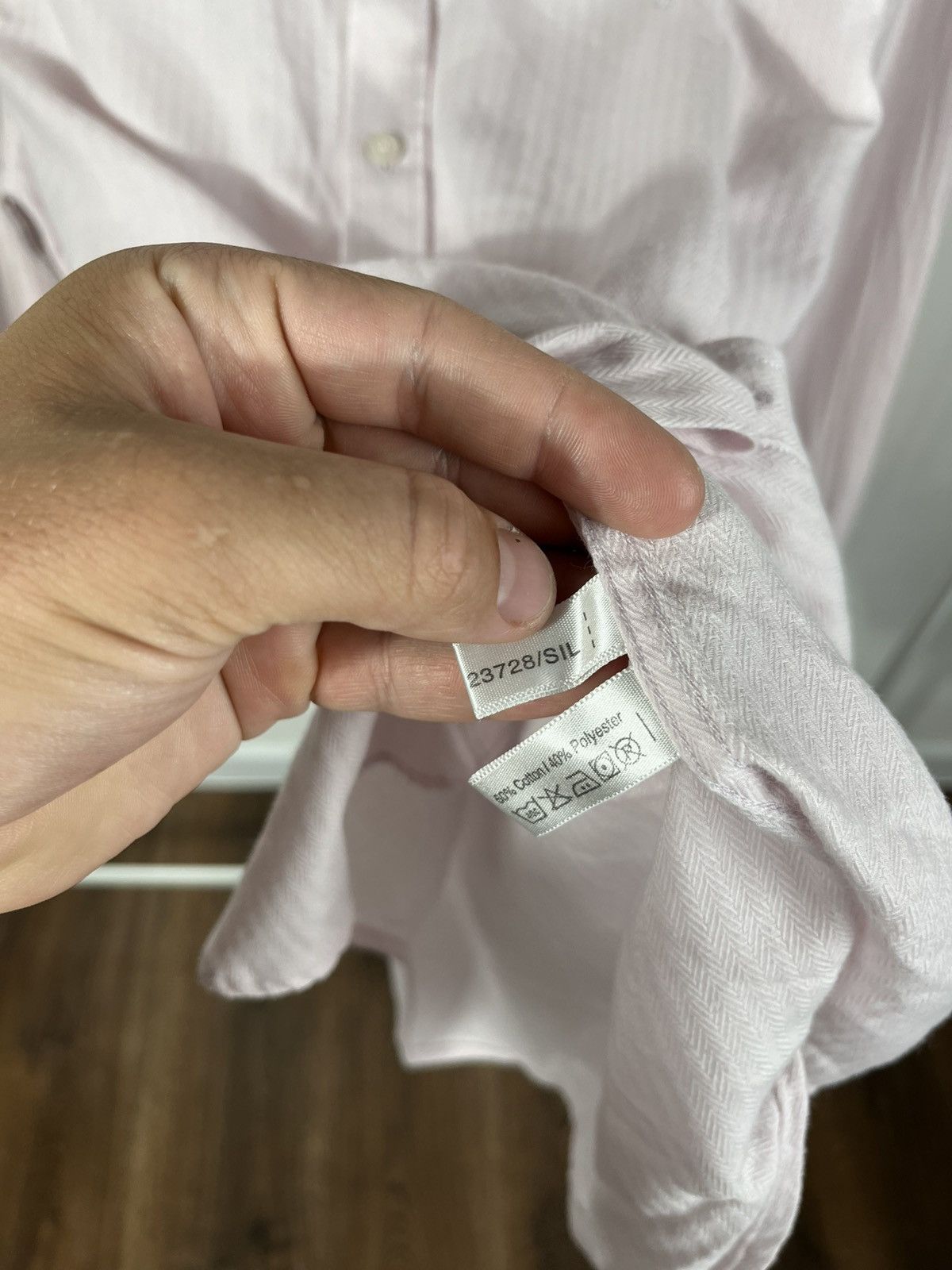 Yves Saint Laurent Yves Saint Laurent Pour Homme Pink Shirt Size M Size US M / EU 48-50 / 2 - 8 Thumbnail